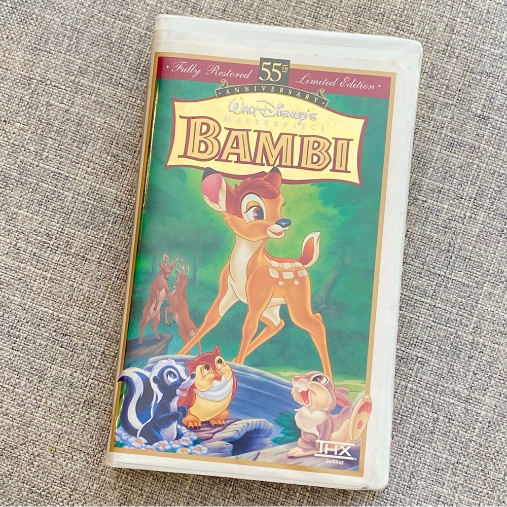 WALT DISNEY BAMBI VHS 55th Anniversary Fully Restored Limited Edition New